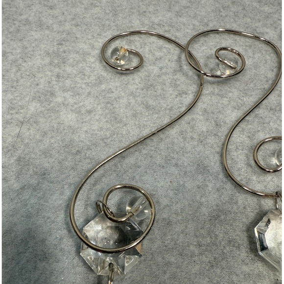 Crystal Chandelier Ornaments Suncatcher Set of 3 w/ Wire Hangers VTG Y2K Decor - Picture 14 of 16